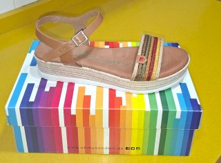 Sandalias Oh My Sandals Marrones Multicolor