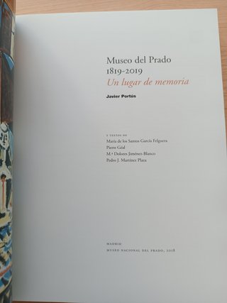Museo del Prado 1819-2019. Un lugar de memoria