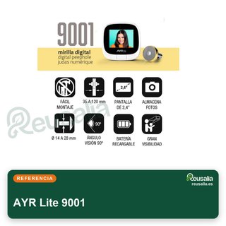 AYR Lite 9001 mirilla digital puerta recargable