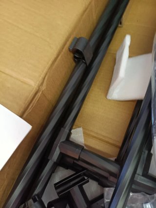 Costway Arco de pérgola metálico de 240 cm, Negro