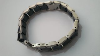 Correa de Reloj Acero y Cerámica Negra
