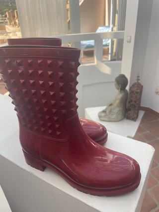 Botas de Agua Valentino Rojas Talla 41