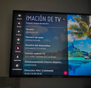 Smart TV LG 49 UJ635V EN PERFECTO ESTADO
