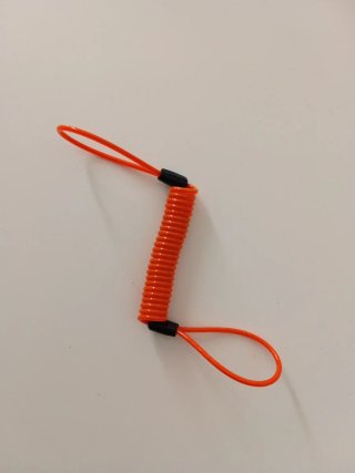 Cable Espiral Candado Moto Naranja