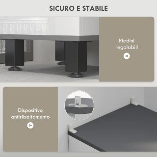 Armario alto de baño con 2 compartimentos con esta