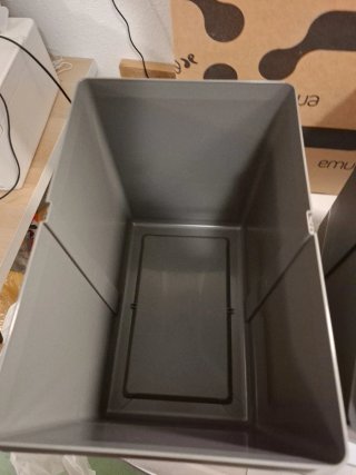 Cubo de Basura Emuca 2x15L Gris