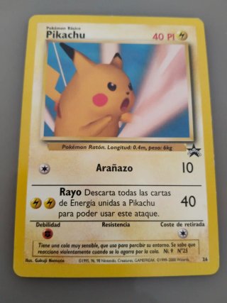Carta Pokémon Pikachu Edición Promo Vintage