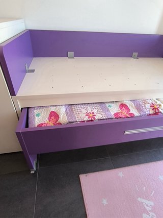 Cama Juvenil con Cajones y Respaldo