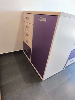 Cama Juvenil con Cajones y Respaldo