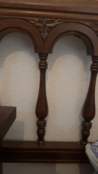 Cabecero Doble de Madera Maciza Torneada
