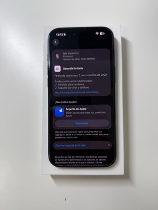 iPhone 17 Air 256GB Negro + FACTURA ORIGINAL APPLE