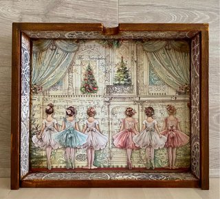 Cajón decorado “Ballet”