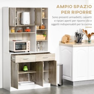 Mueble aparador/despensa de cocina con puertas, ca