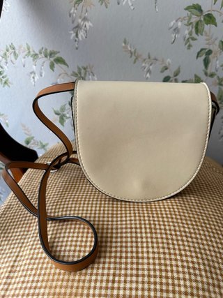 Bolso Parfois blanco y marrón