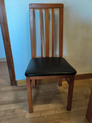 Mesa comedor con 4 sillas extensible 90x90 a 180