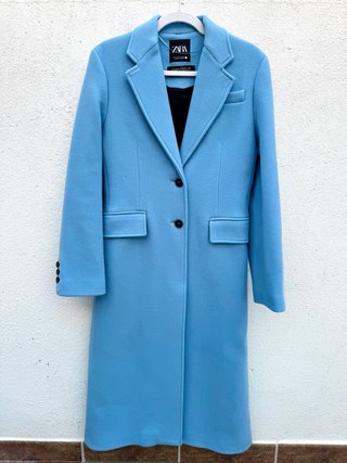 Abrigo Zara Lana Manteco Talla S