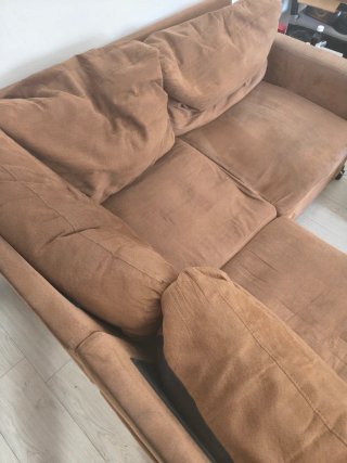 Sofá cama marrón