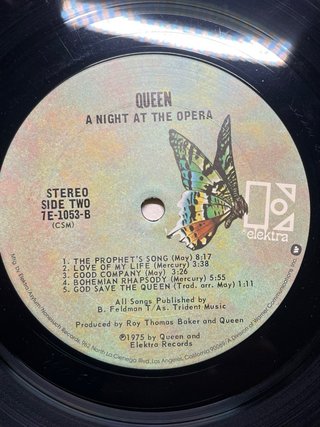 Vinilo Queen A Night At The Opera 1ª Edición  1975
