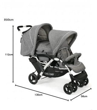 CHIC 4 BABY Silla paseo Gemelar Tandem hasta 33 kg