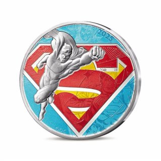 Francia 2025 4 monedas plata 10€ DC Superman