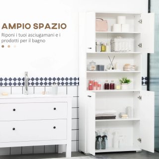 Mueble de baño blanco de aglomerado con 2 armarios