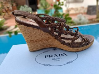 Sandali Prada marroni tg 38,5