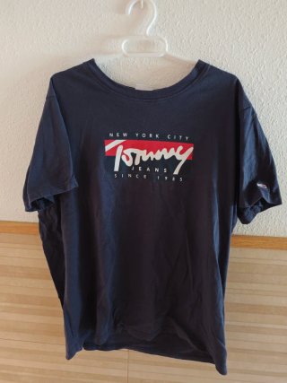 Camiseta Tommy Jeans Azul logo Print