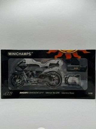 Ducati Desmosedici Valentino Rossi 2010 test Valencia - Minichamps 1:12