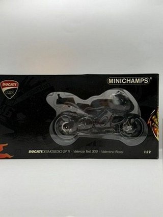 Ducati Desmosedici Valentino Rossi 2010 test Valencia - Minichamps 1:12