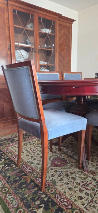 Mesa comedor extensible y 6 sillas