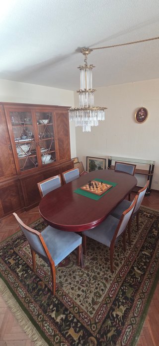 Mesa comedor extensible y 6 sillas