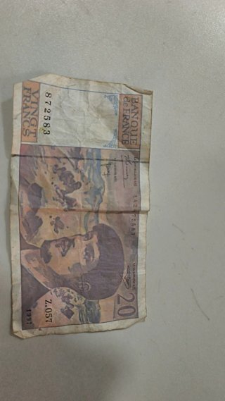 Billete 20 Francos Franceses 1997