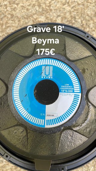 Altavoz Beyma 18 G-550