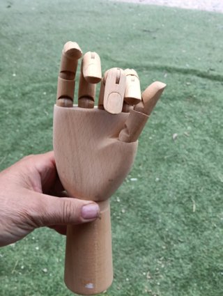 Mano Articulada de Madera