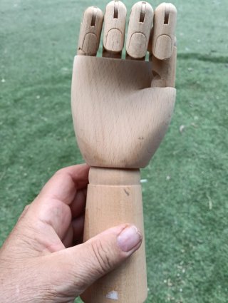 Mano Articulada de Madera