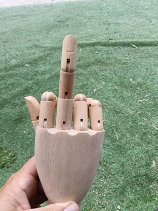 Mano Articulada de Madera