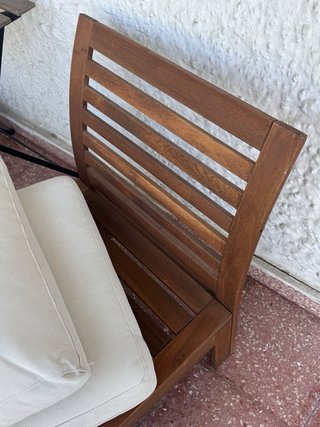 Silla de terraza con cojines