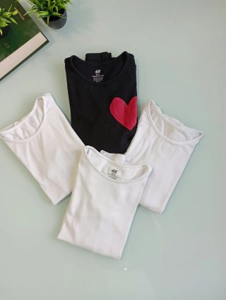 Lote de 4 Camisetas H&M 11 años
