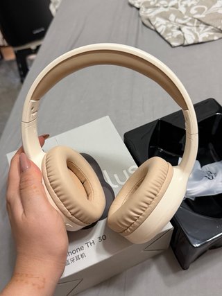 Auriculares Lenovo TH30 Bluetooth Beige