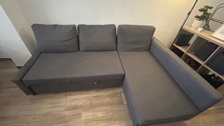 Sofá cama Chaise Longue Gris