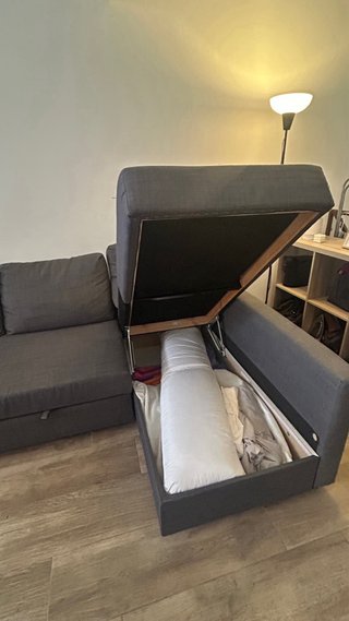 Sofá cama Chaise Longue Gris