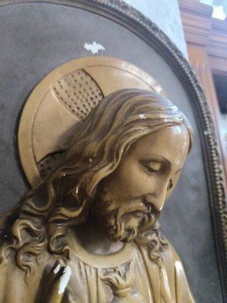 Sagrado Corazón de Jesús estuco