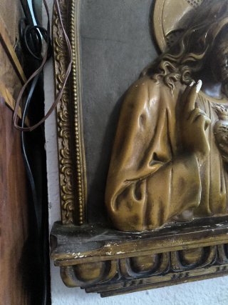 Sagrado Corazón de Jesús estuco