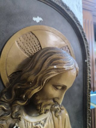 Sagrado Corazón de Jesús estuco
