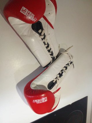 Guantes de boxeo The Enemy rojos
