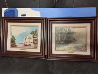Set de 2 Cuadros al Óleo