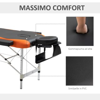 Camilla de masaje plegable y de altura ajustable,