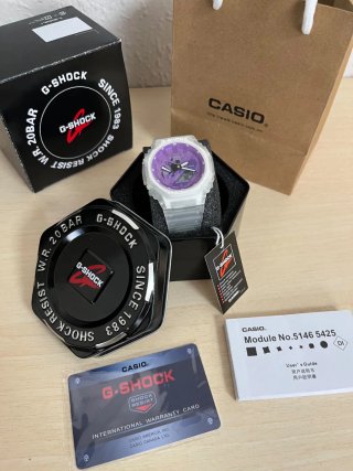Reloj Casio G-Shock Morado Transparente