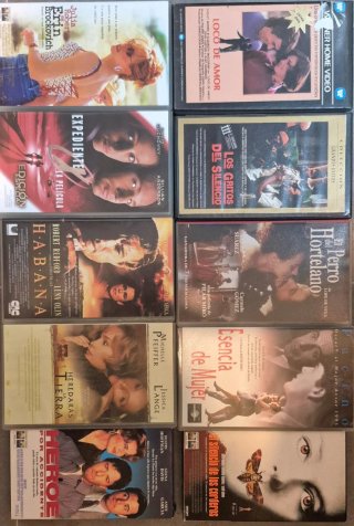 Lote de 10 Películas en VHS