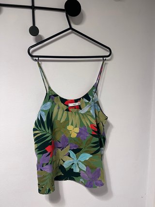 Top Mango tirantes estampado floral